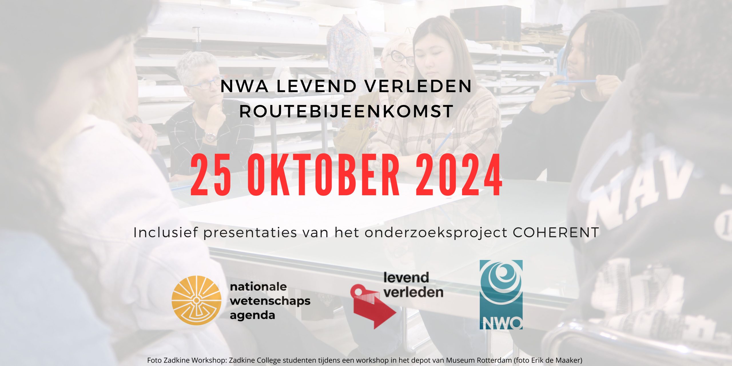 Meld je aan voor de jaarbijeenkomst van de NWA Route Levend Verleden