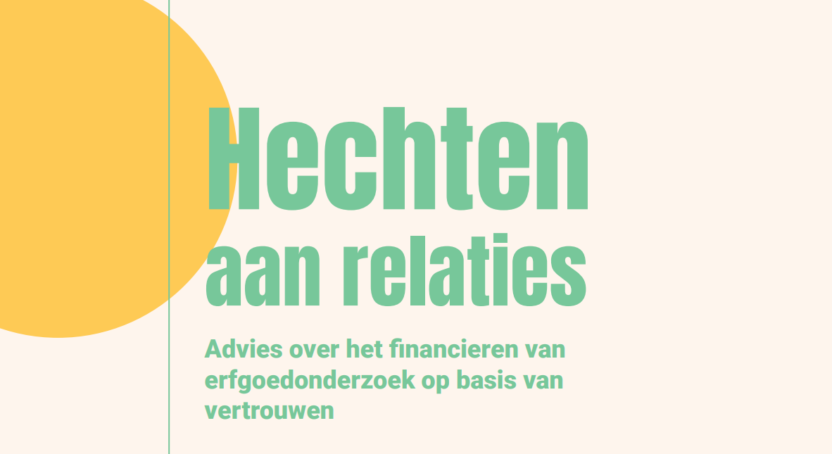 Nieuw adviesrapport Hechten aan relaties